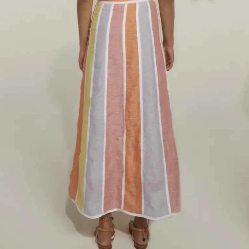 Hot Charline Rainbow Skirt Bottoms