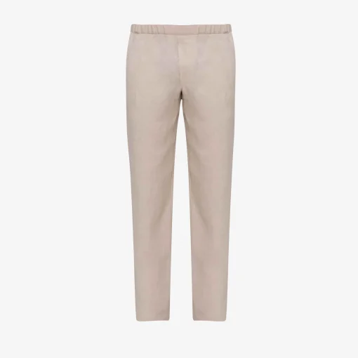 Online Beige Lounge Suit Trousers - Made To Order For Men