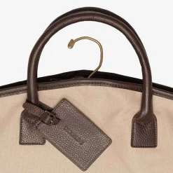 Sale Battistoni Canvas And Leather Garment Bag For Men