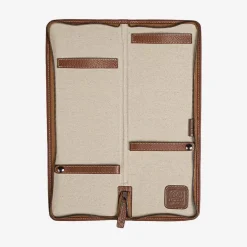 Discount Leather Inserts Tie-Case - Tan For Men