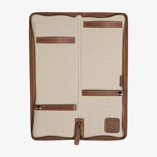 Discount Leather Inserts Tie-Case - Tan For Men
