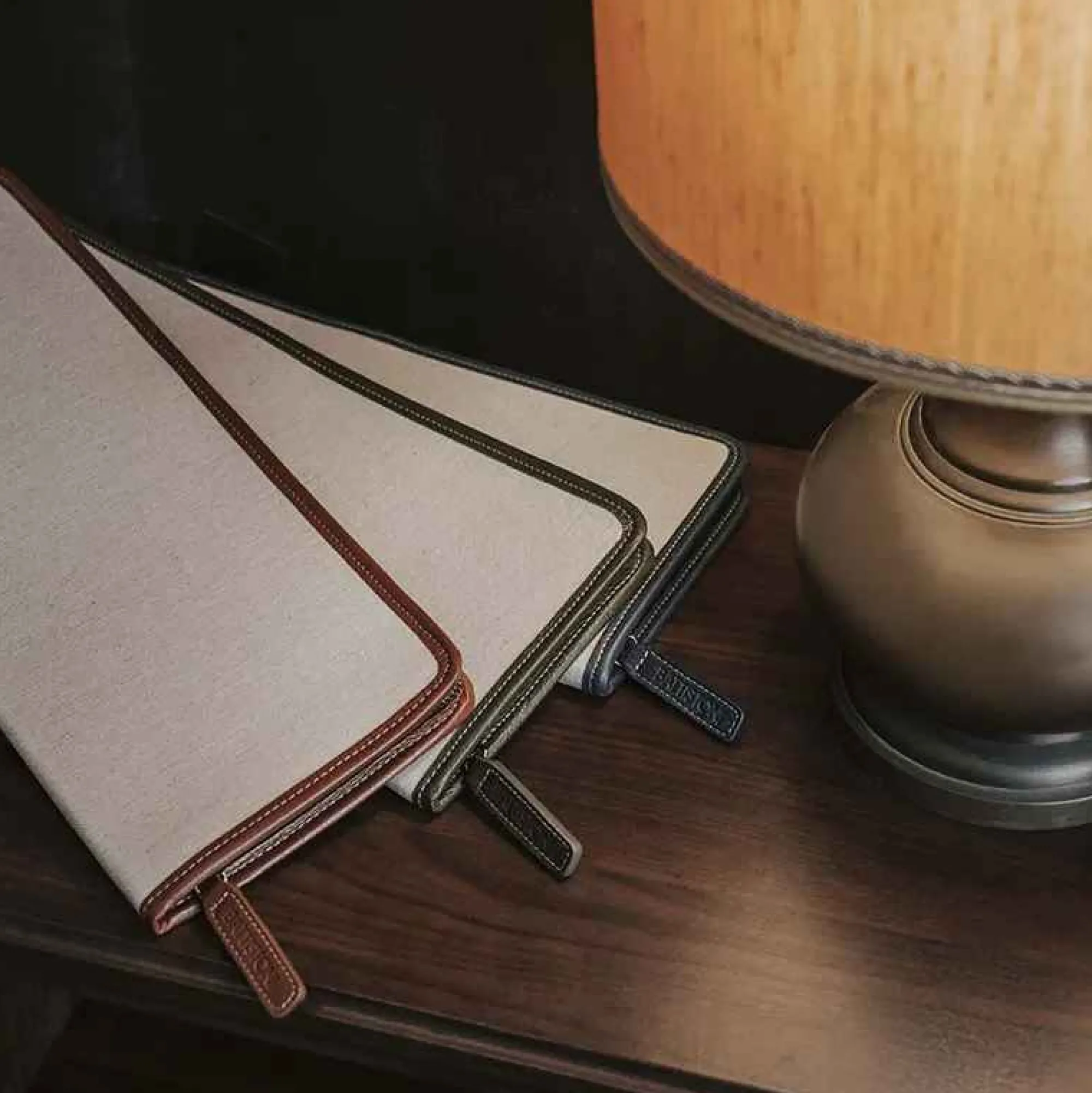 Outlet Leather Inserts Tie-Case - Green For Men