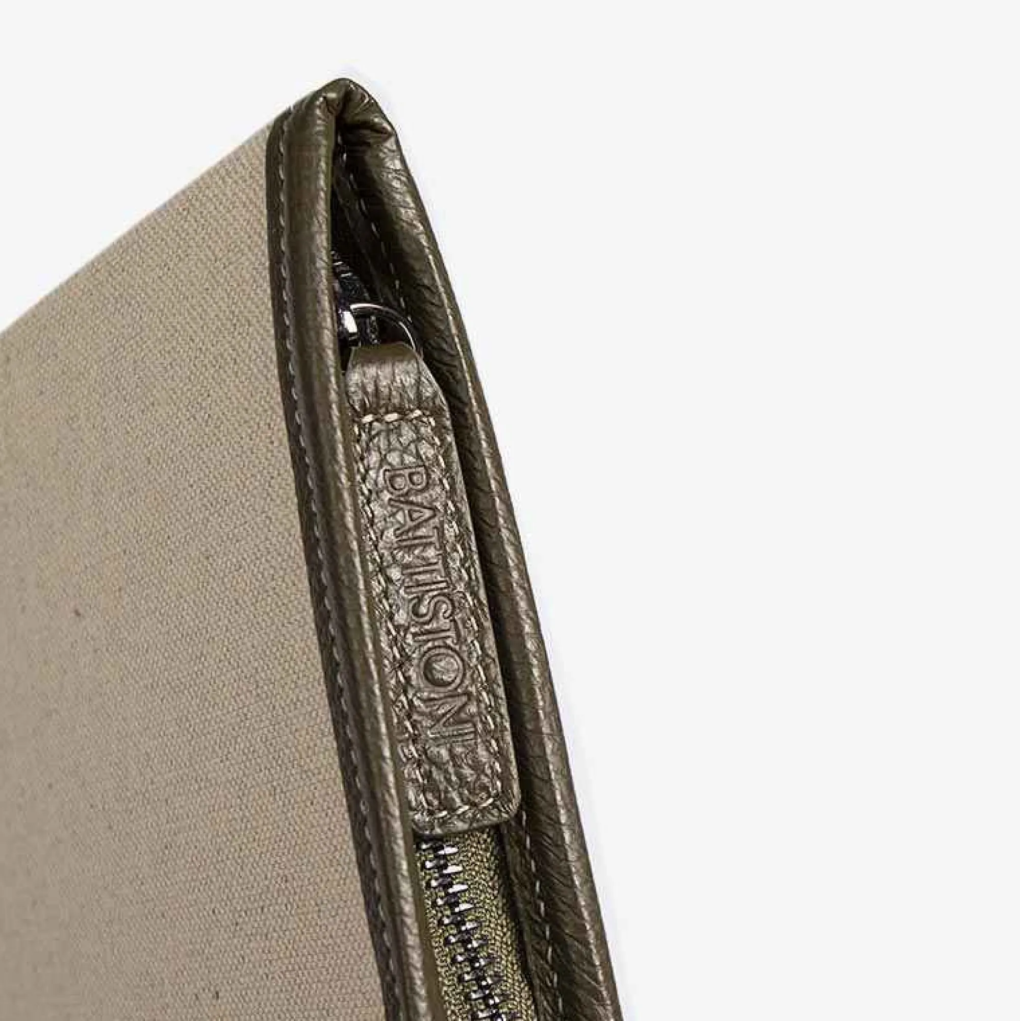 Outlet Leather Inserts Tie-Case - Green For Men