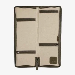 Outlet Leather Inserts Tie-Case - Green For Men