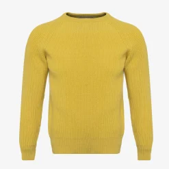 Clearance Brass Lamb'S Wool Roundneck Sweater For Men
