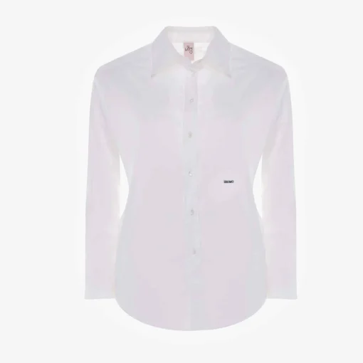 Clearance Embroidered Cotton Shirt Tops & T-Shirts