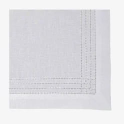 New Hemstitch Embroidered Placemat And Napkin - Set Of 2 Tableware