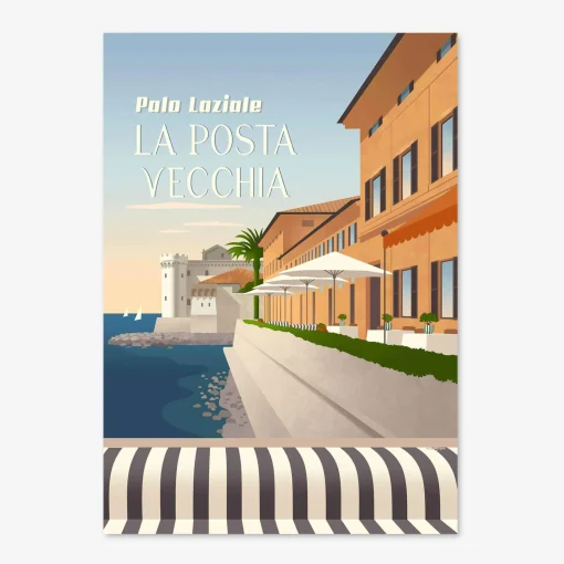 New Pellicano Hotels Posters Set Of 3 La Posta Vecchia