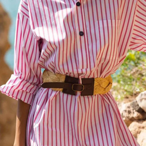 Clearance Straw Braided Belt Bags & Accessories