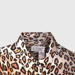 Hot X Alberto Biani Leopard Silk Shirt Tops & T-Shirts