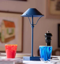 Online X Anna Lari Ambrina Mezzatorre Blue Lamp Mezzatorre