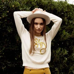 Hot X Chinti & Parker Chic- Sweater Cream Knitwear