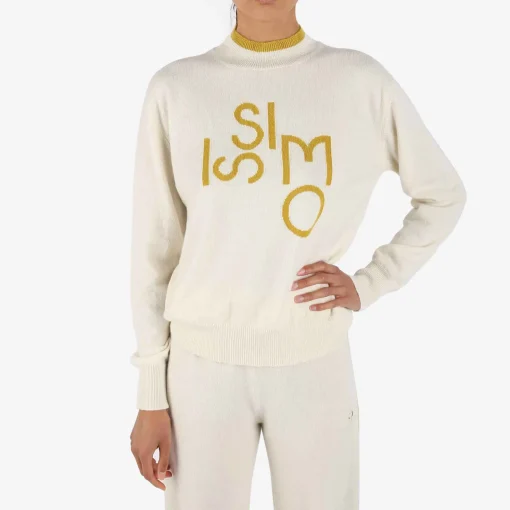 Hot X Chinti & Parker Chic- Sweater Cream Knitwear