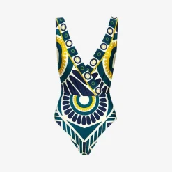 Online X La Doublej Hazzard Swimsuit - Blue Solar Placee Beachwear