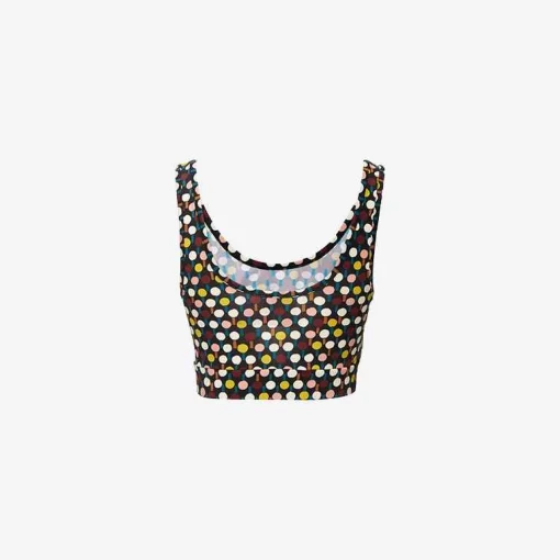 Hot X La Doublej Jazzercize Top - Ping Pong Nero Tops & T-Shirts