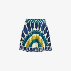 X La Doublej Pull-Up Shorts - White Solar Placee Bottoms