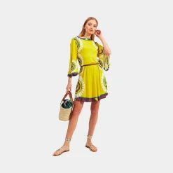 Hot X La Doublej Sorellina Dress - Yellow Solar Placee Dresses