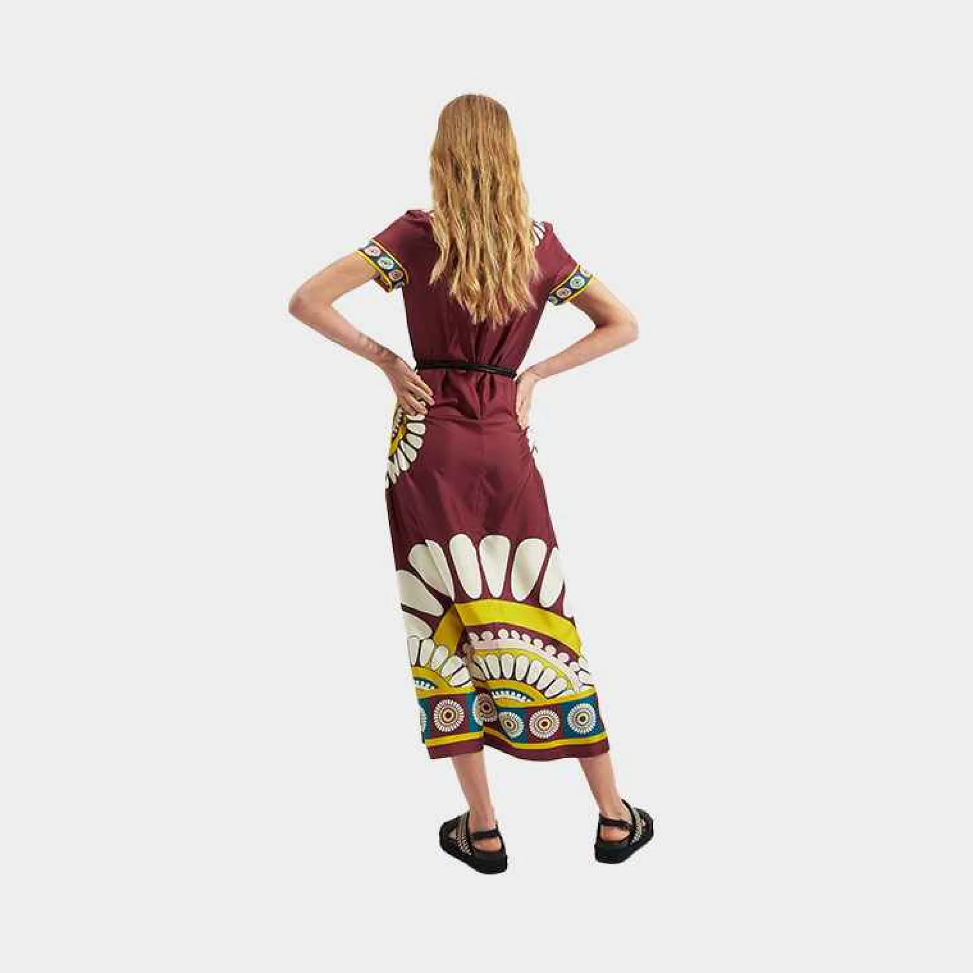 Clearance X La Doublej Swing Dress - Bordeaux Solar Placee Dresses