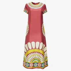 Clearance X La Doublej Swing Dress - Bordeaux Solar Placee Dresses