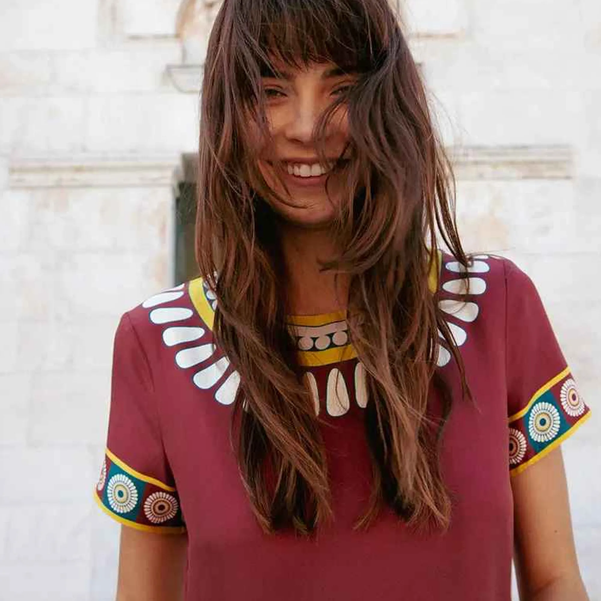 Clearance X La Doublej Swing Dress - Bordeaux Solar Placee Dresses