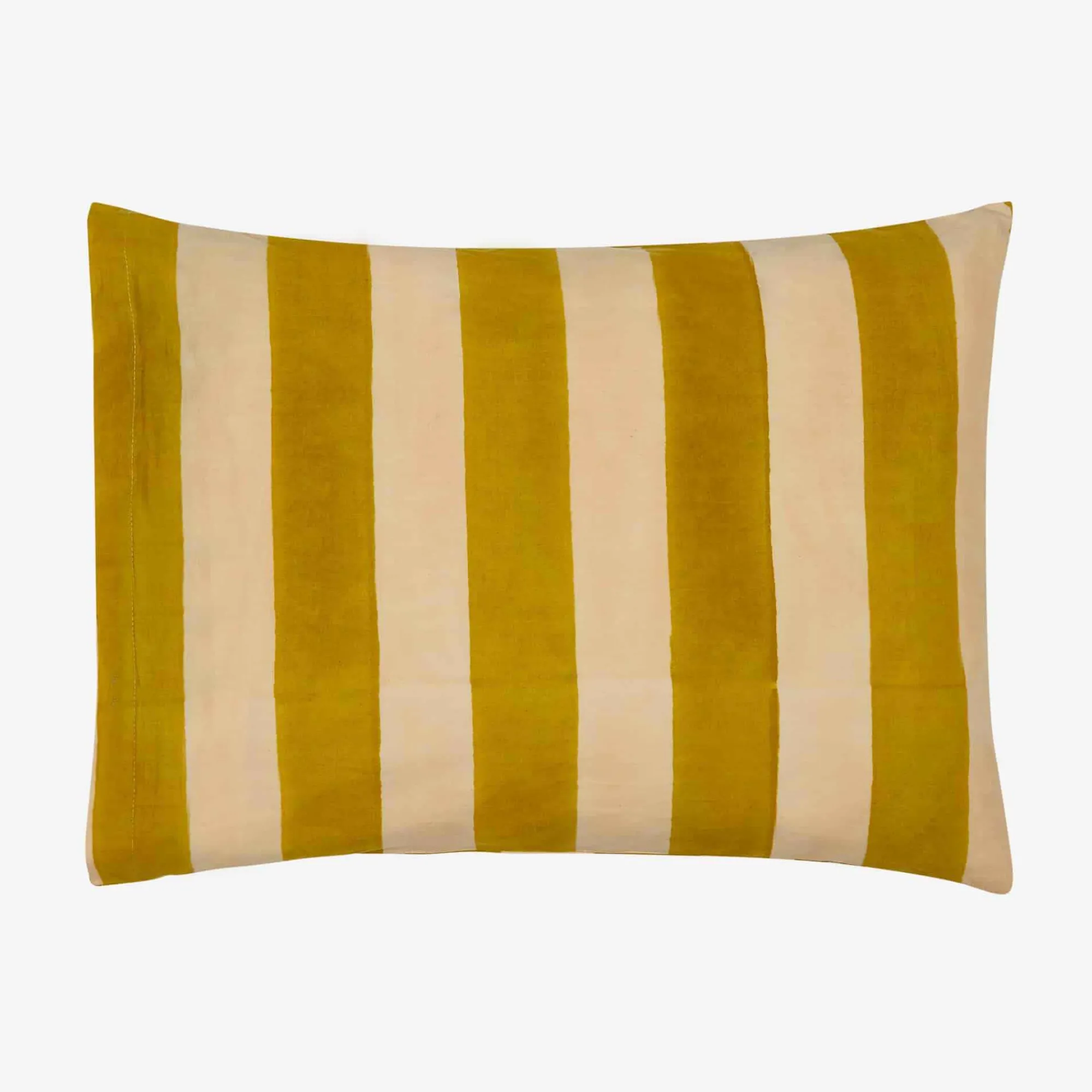Sale X Lisa Corti Bougainvillea Mustard Stripes Baby Pillow Living Room