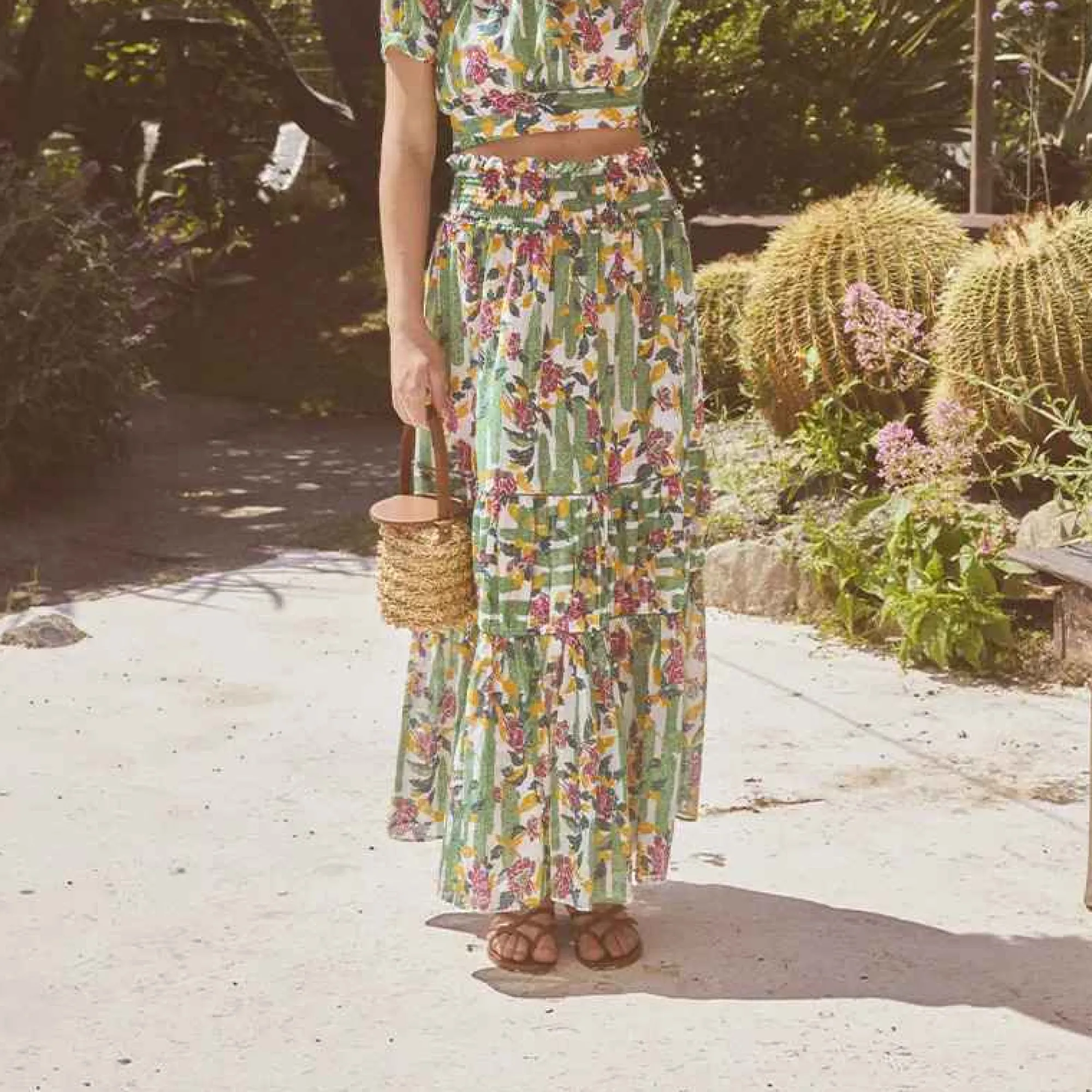 Discount X Loretta Caponi Romee Long Skirt Bottoms