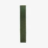 Outlet X Schostal Polka Dot Knitted Silk Tie - Dark Green For Men