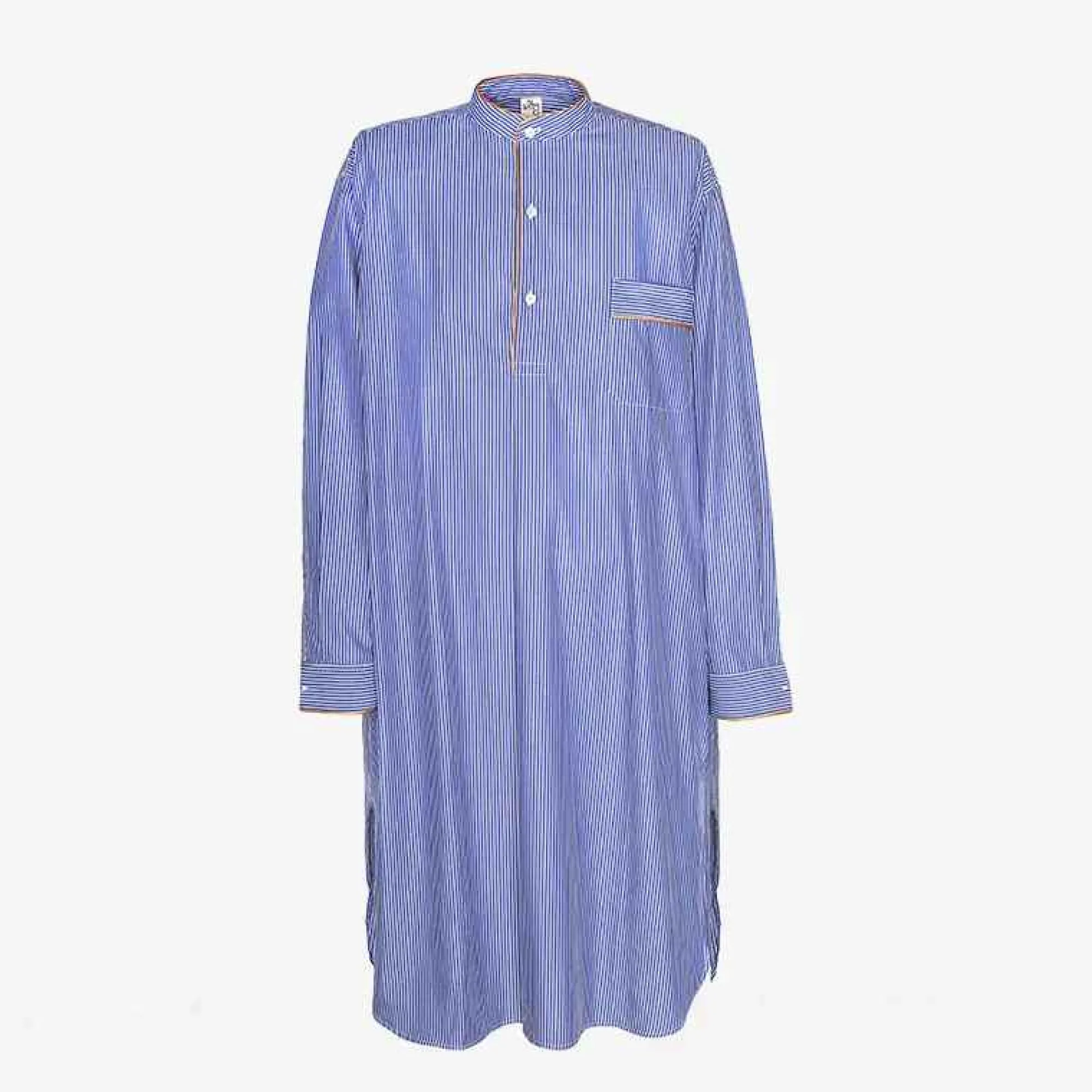 Hot X Schostal Unisex Nightshirt - Ocre & Sky Blue For Men