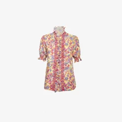 Donatella Short Pink Sleeve Shirt Tops & T-Shirts