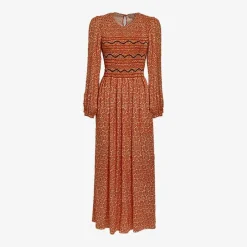 New Lea Orange Daisies Dress Dresses