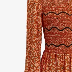 New Lea Orange Daisies Dress Dresses