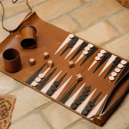Metier Backgammon Set - Cognac Living Room