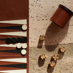 Metier Backgammon Set - Cognac Living Room
