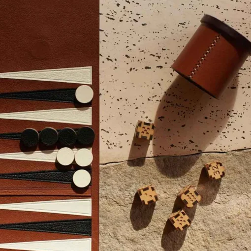 Metier Backgammon Set - Cognac Living Room