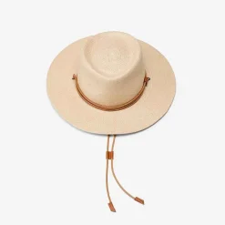 Panama Straw O' Keeffe Hat With Tan Leather Natural Tan Accessories